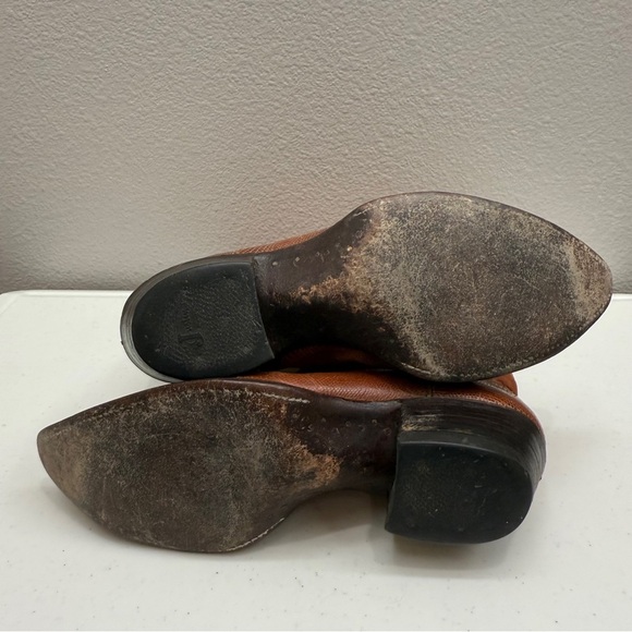 Vintage Justin Iguana/Lizard Cowboy Boots Mens Size 10 Western Style 8301 Tan - Picture 6 of 8